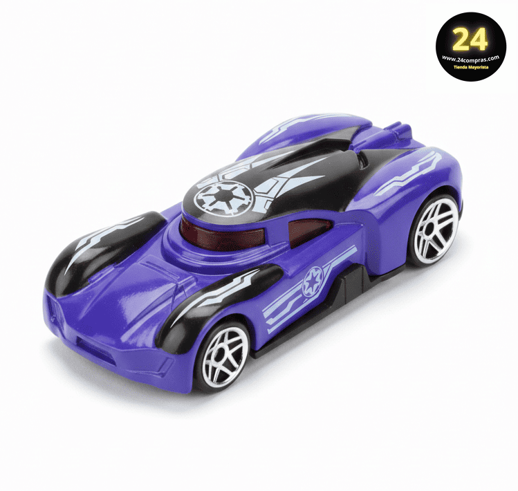 AUTO DEPORTIVO FUTURISTA MORADO  1:64 - 660-S56 - Imagen 2