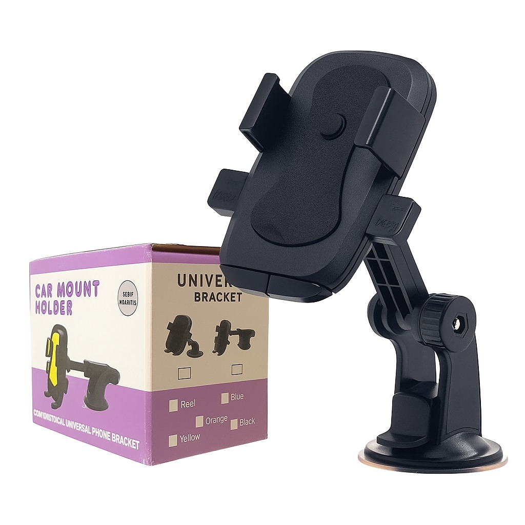 SOPORTE DE AUTO MULTIFUNCIONAL UNIVERSAL PARA TELÉFONO COLOR NEGRO 1093 - Imagen 1