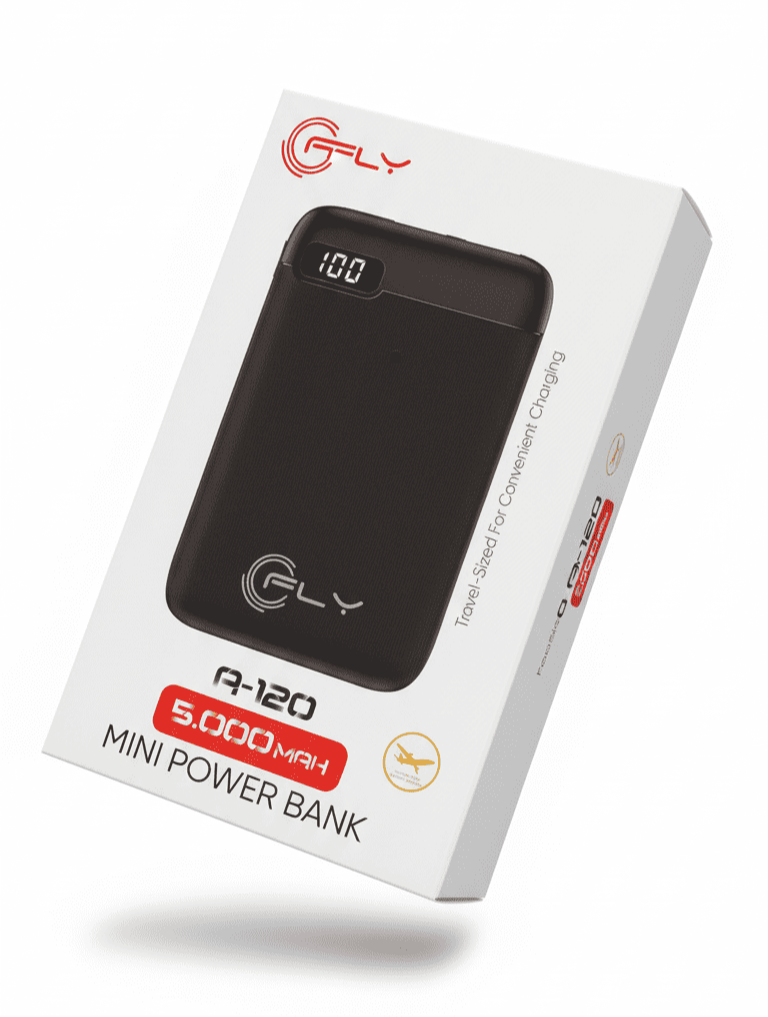 MINI BATERÍA PORTÁTIL 5.000 MAH PANTALLA DIGITAL -  A-120 - Imagen 2
