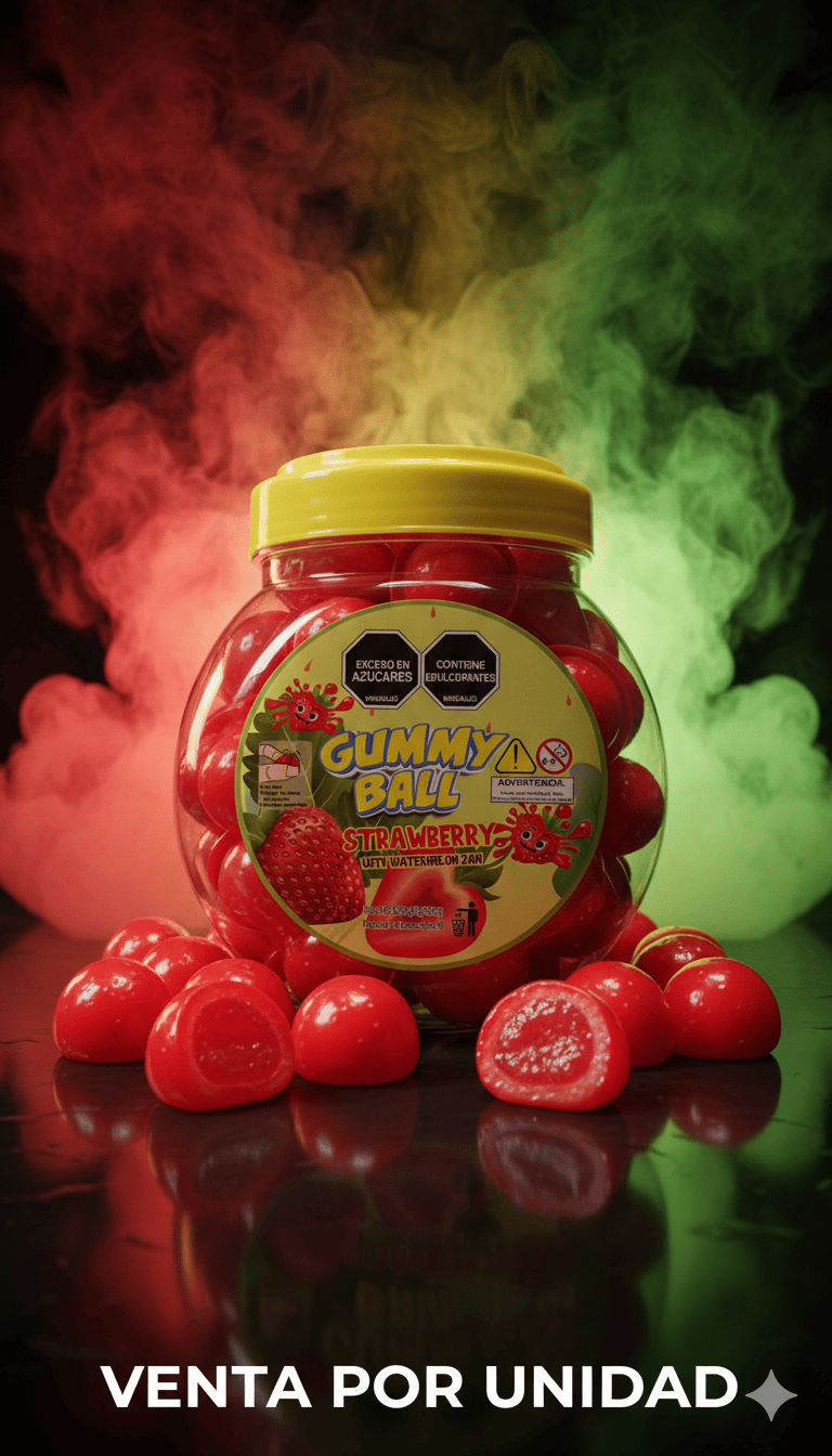 BOLAS DE GOMA FRESA -6922235800566 - Imagen 1