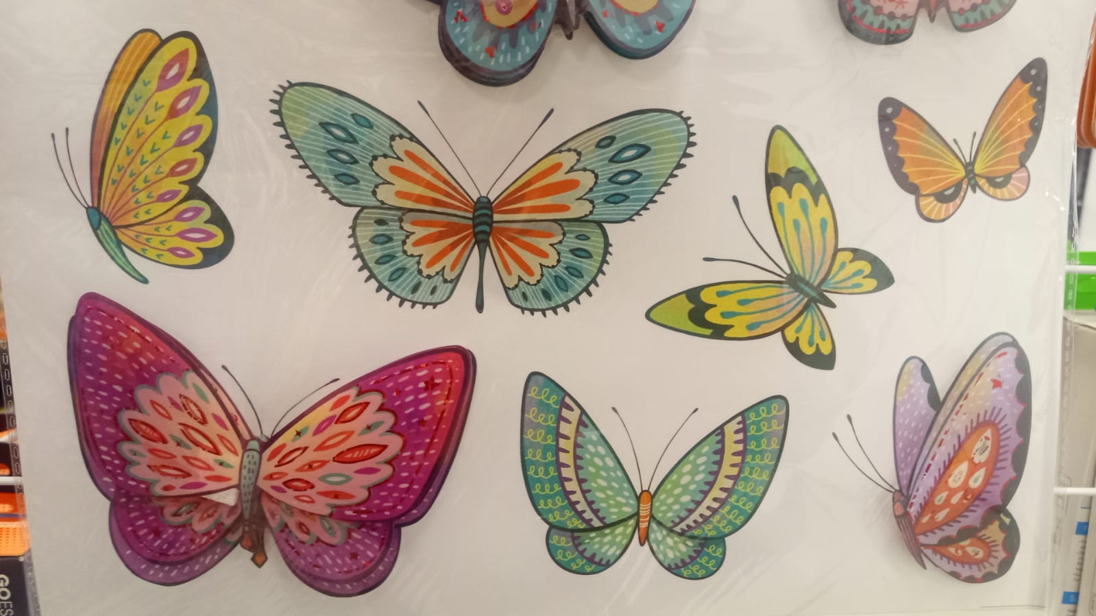 MARIPOSAS ADHESIVOS PARED X 18 - FDF-005  ZJ225454 - Imagen 3