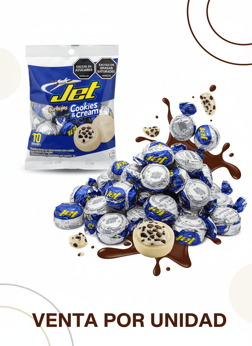 JET BURBUJAS COOKIES AND CREAM -7702007072556 - Imagen 1