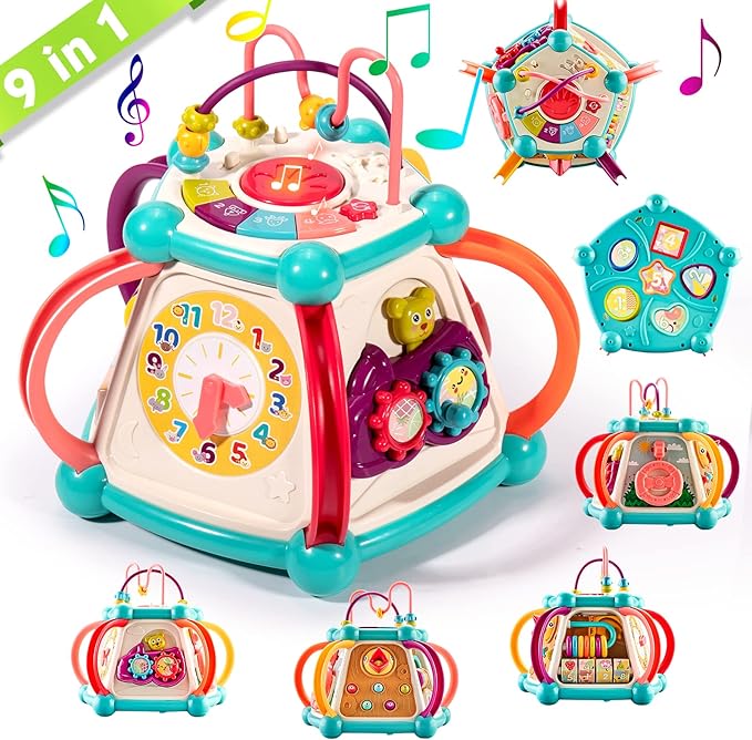 CUBO DE ACTIVIDADES EDUCATIVO 9 EN 1 PARA BEBÉS 648A-53 - Imagen 3