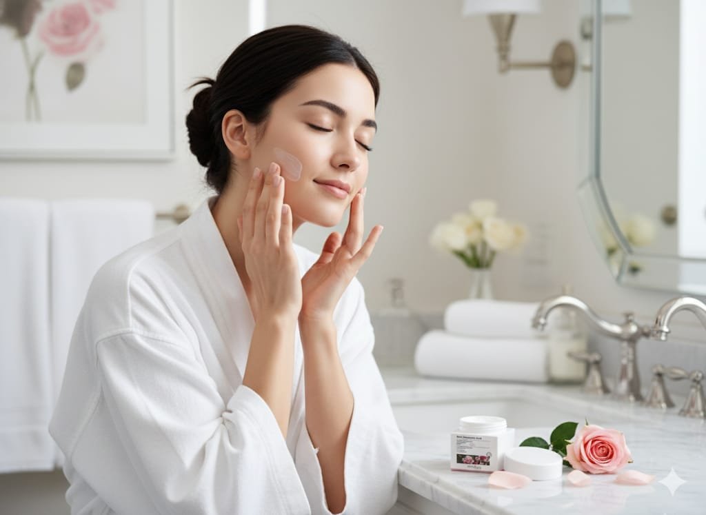 CREMA FACIAL HIDRATANTE CON ACIDO HIALURONICO ROSE BIOAQUA - Imagen 2