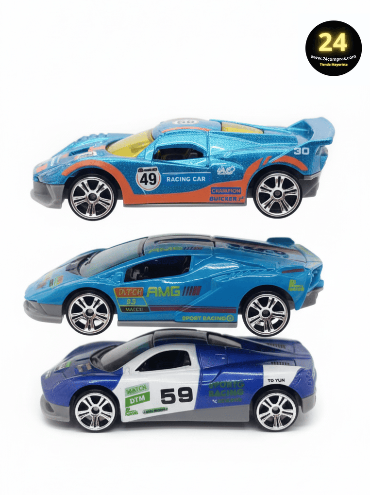3 AUTOS DEPORTIVOS DE CARRERAS ALTO RENDIMIENTO  1:64  -  660-S142 - Imagen 2