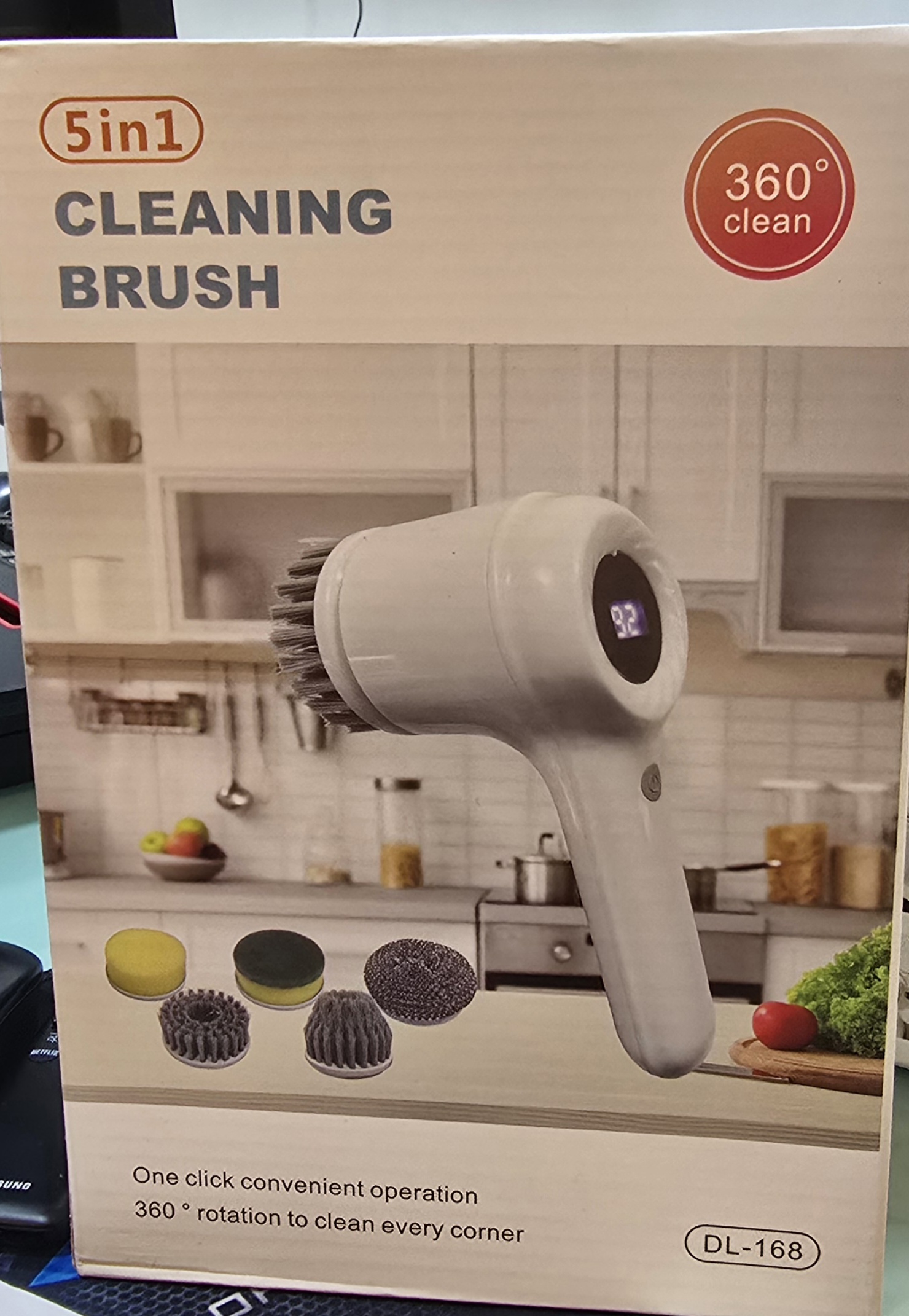 CEPILLO LIMPIADOR ELECTRICO PORTATIL MAGIC BRUSH 5 EN 1 DL168 - Imagen 5