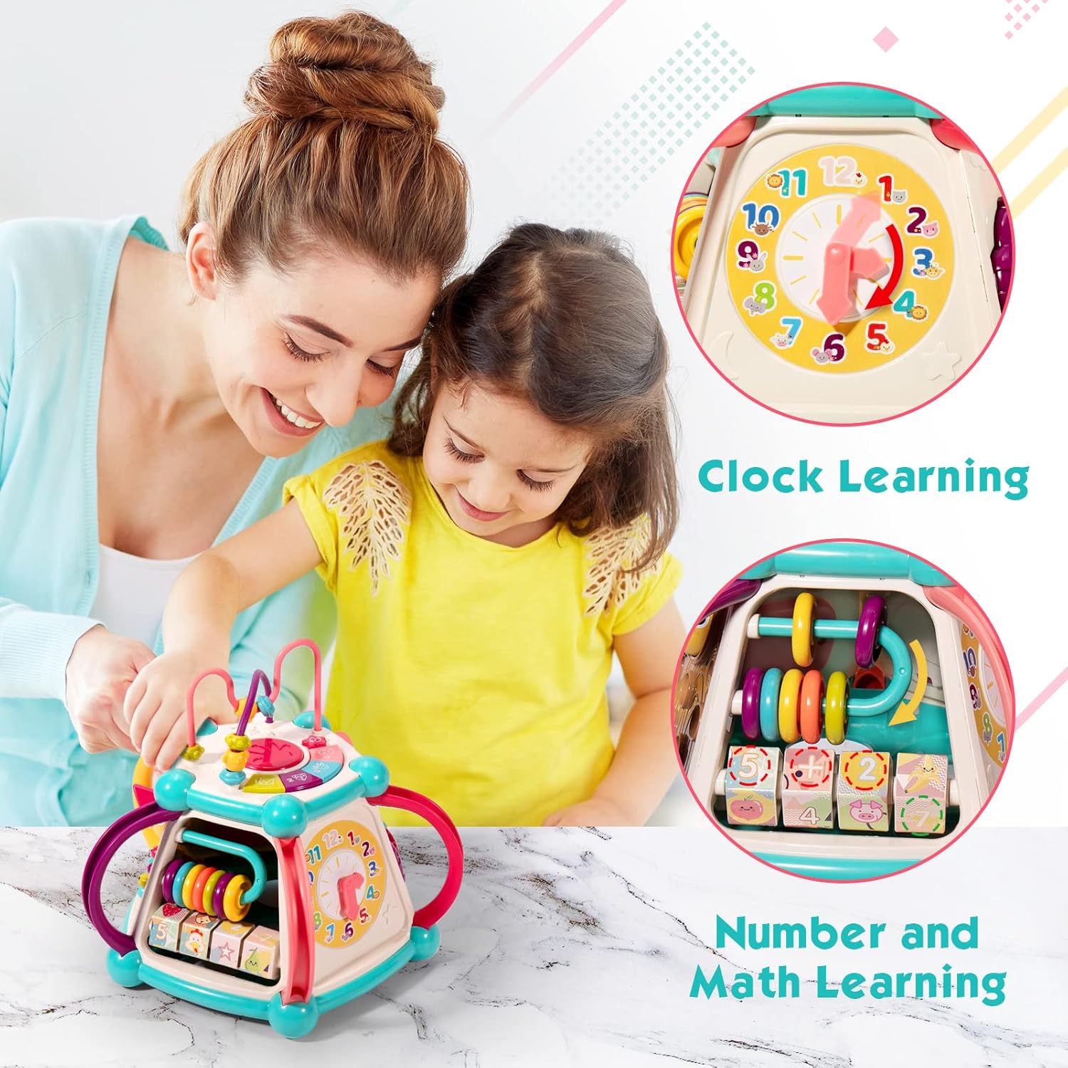 CUBO DE ACTIVIDADES EDUCATIVO 9 EN 1 PARA BEBÉS 648A-53 - Imagen 2