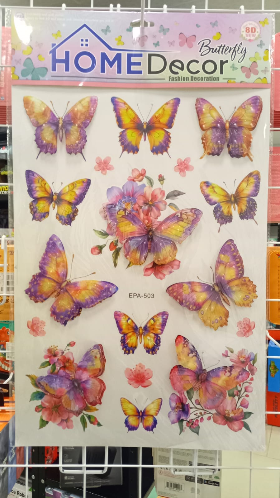 MARIPOSAS ADHESIVOS PARED X12 - EPA-503  ZJ225479 - Imagen 1