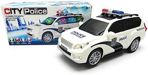 JUGUETE INFANTIL DE CARRO DE POLICÍA CON EFECTOS DE SONIDO DE SIRENA 1188B - Imagen 3