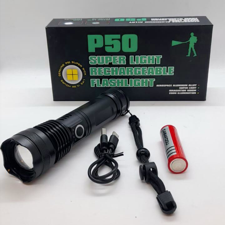 LINTERNA TÁCTICA LED P50 - 1000015 - Imagen 1